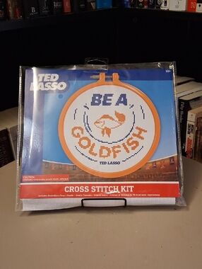 Ted Lasso "Be a Goldfish" Cross Stitch Kit